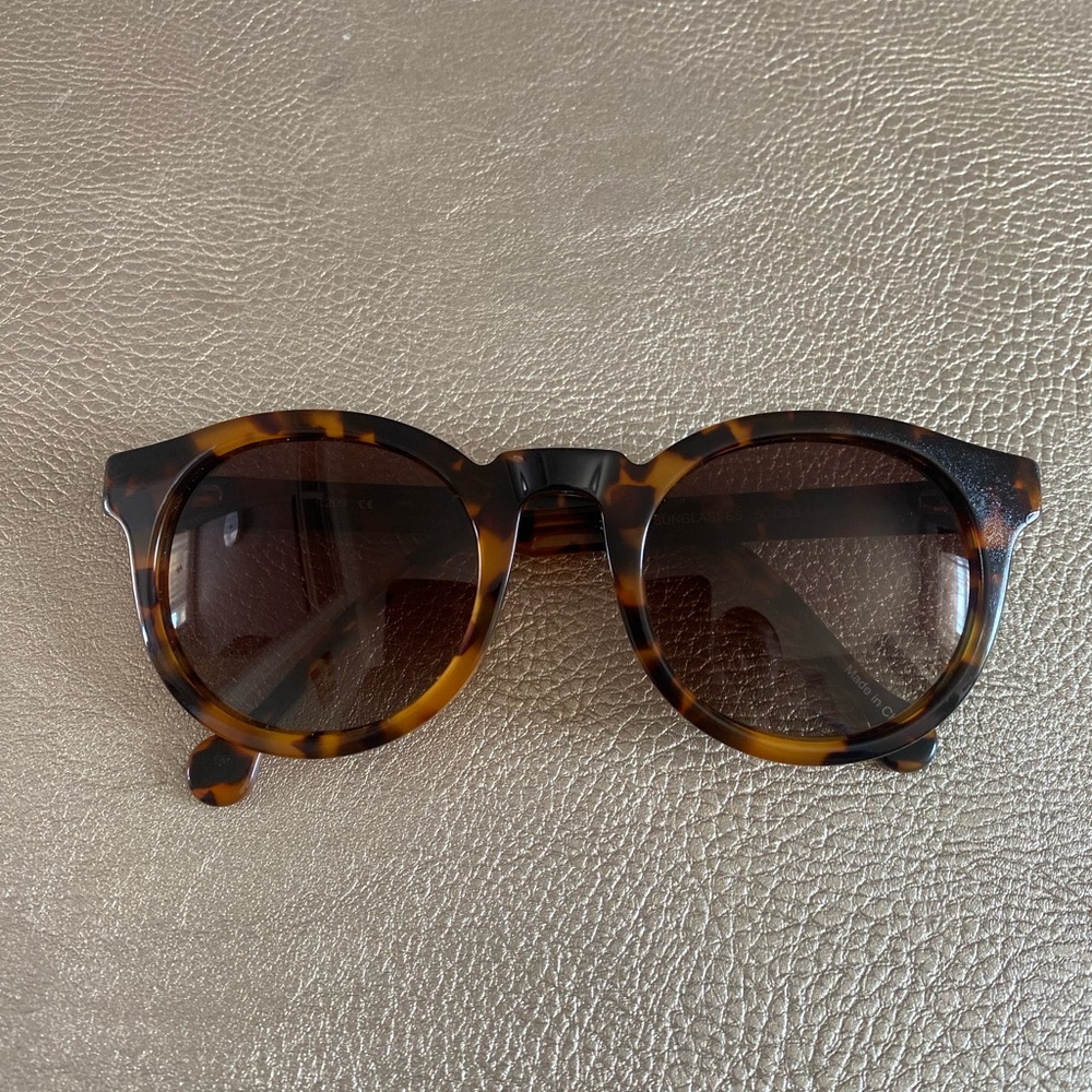 J. McLaughlin Brown Round-Frame Sunglasses